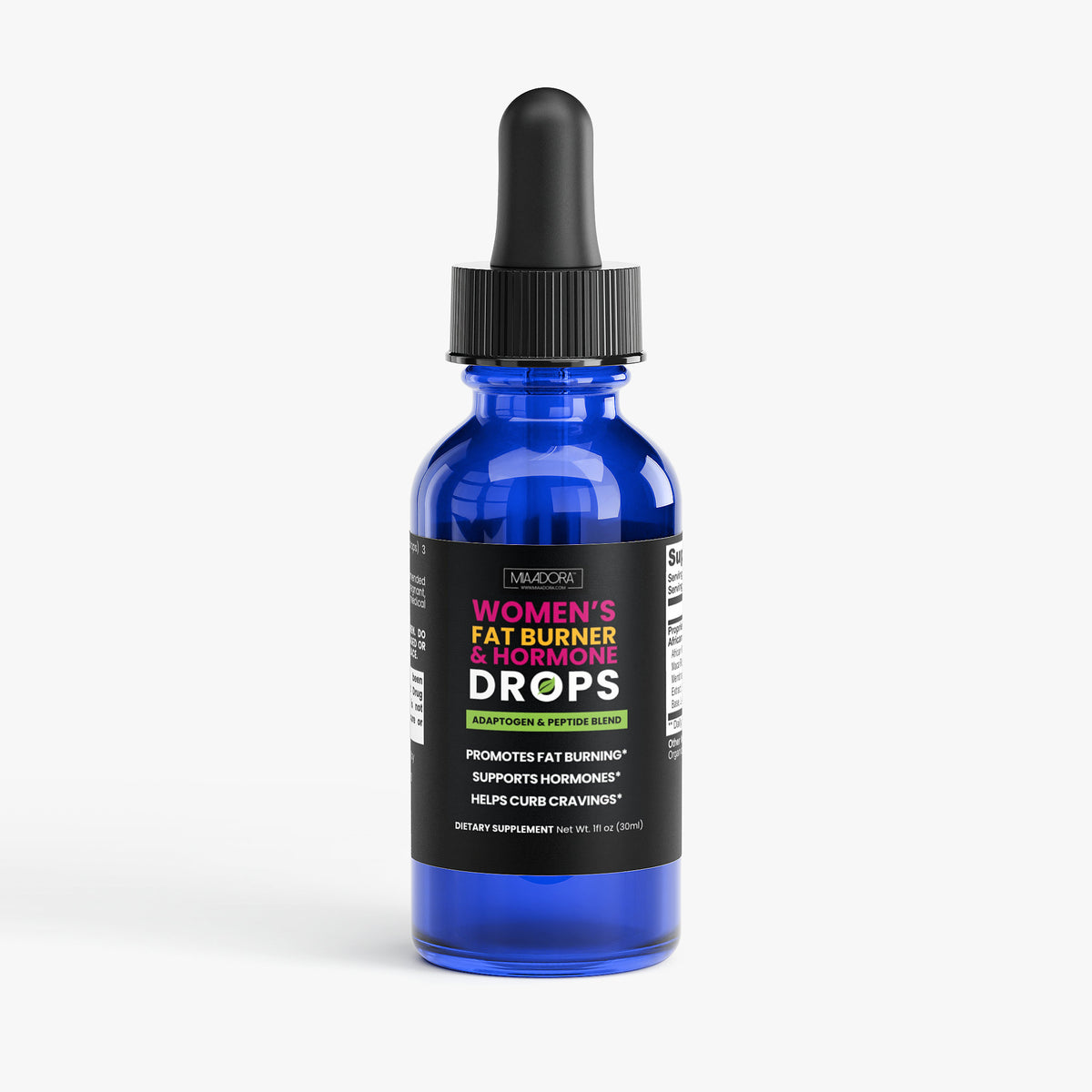 Fat Burner & Hormone Balance Drops | Adaptogen + Peptide Blend for Women (30ml)