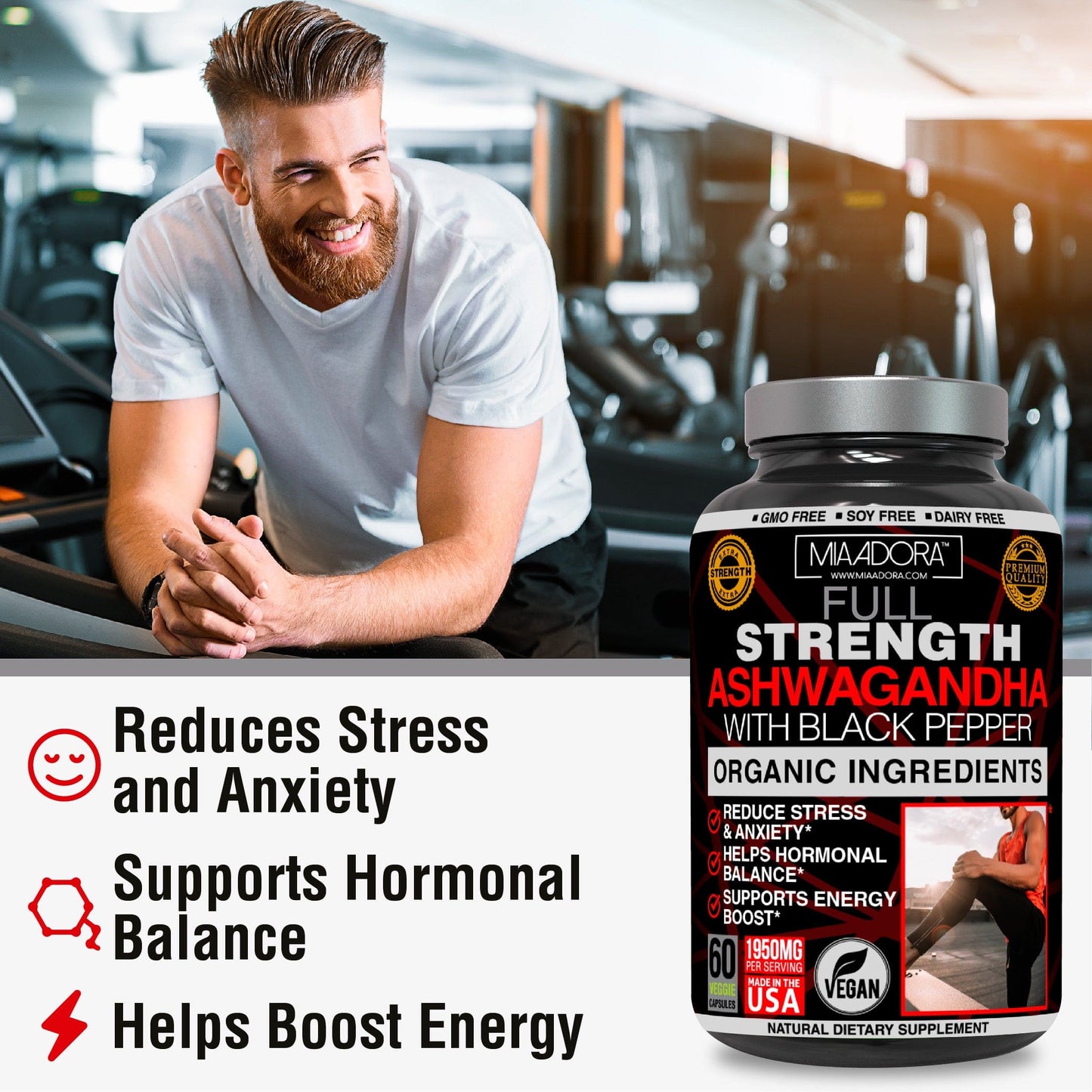 Premium Organic Ashwagandha - For Men