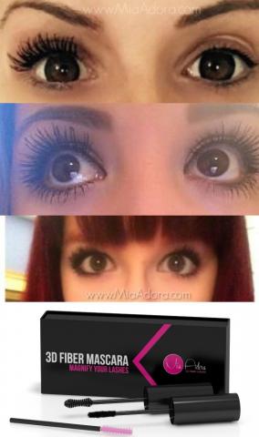 3D Fiber Lash Mascara Before & After Results for Thick Lashes Toronto