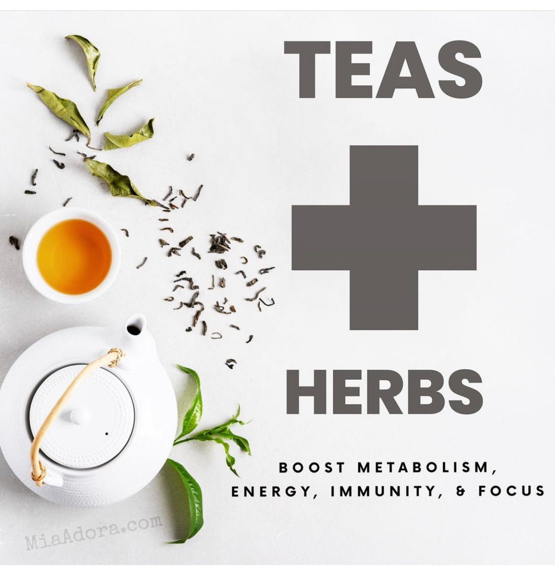 Tea & Herbs [Boost Metabolism, Energy & Focus]