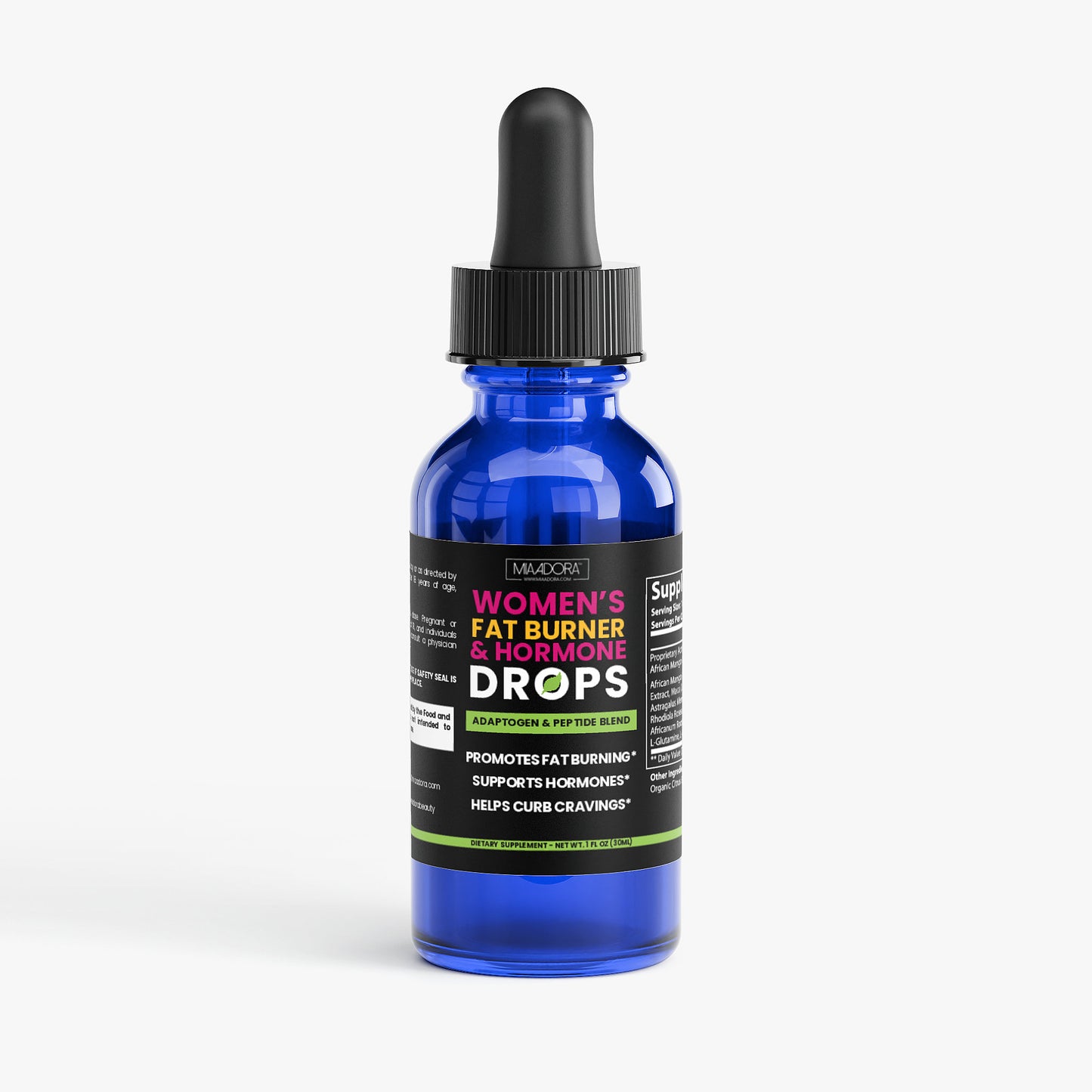 Fat Burner & Hormone Balance Drops | Adaptogen + Peptide Blend for Women (30ml)