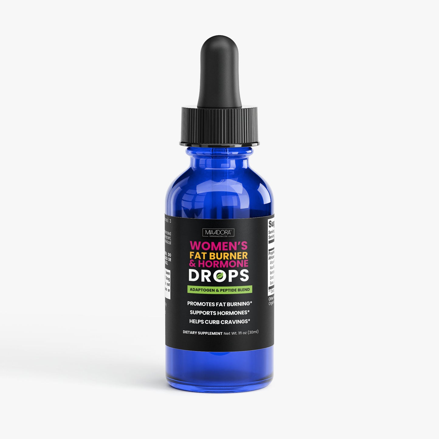 Fat Burner & Hormone Balance Drops | Adaptogen + Peptide Blend for Women (30ml)