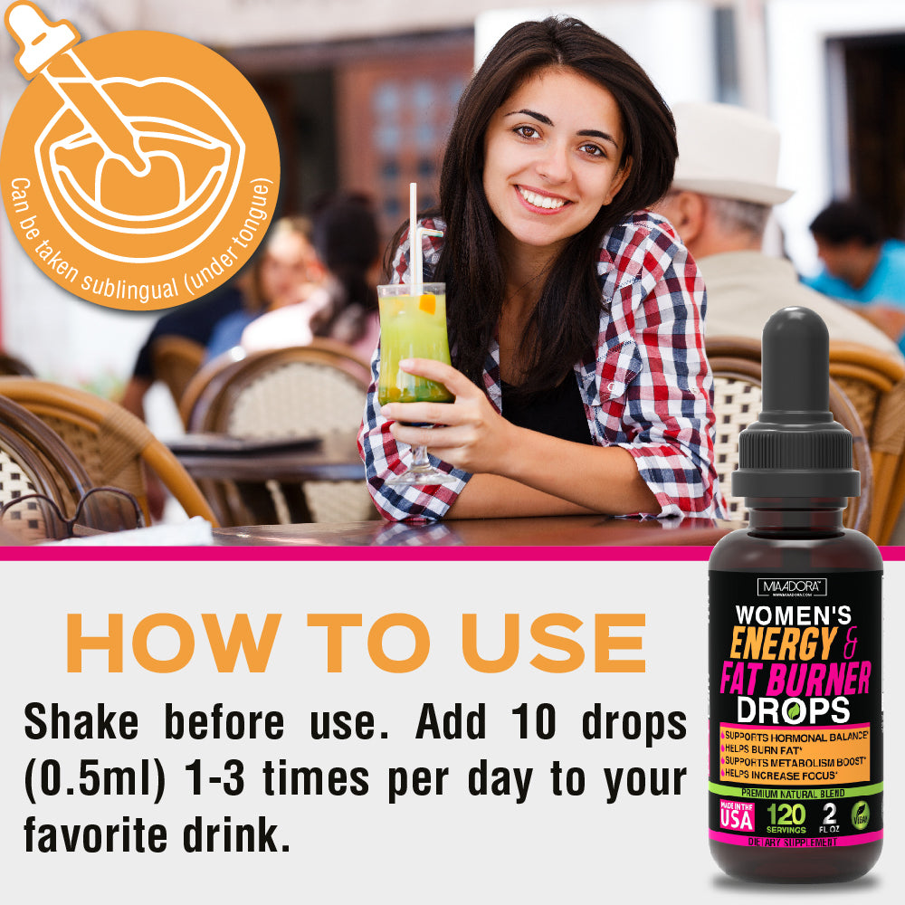 Energy and De-stress Drops Super Bundle [Ashwagandha Capsules, Fat Burner & Energy Drops]