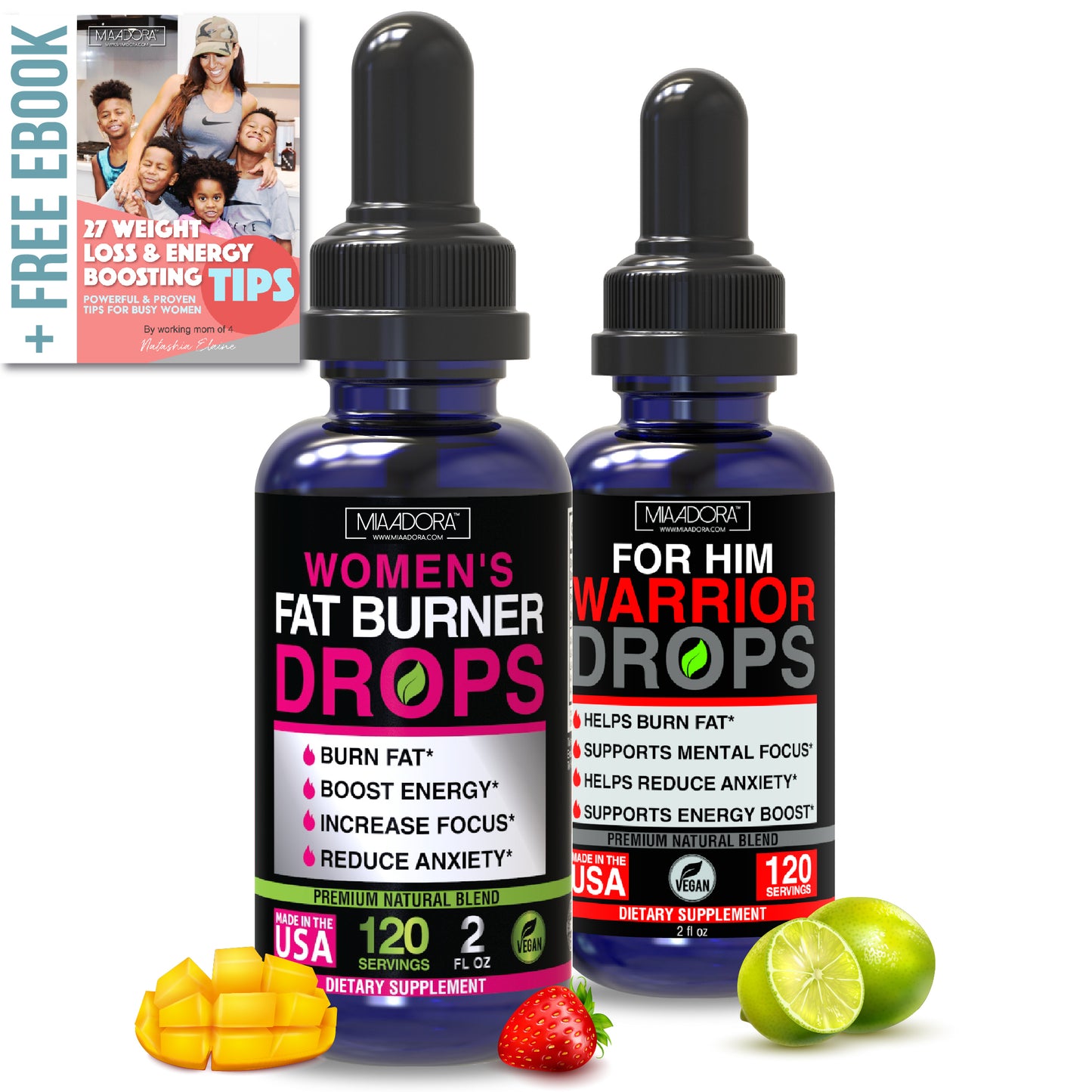 For Her & for Him - Premium Fat Burner Drops with Adaptogens