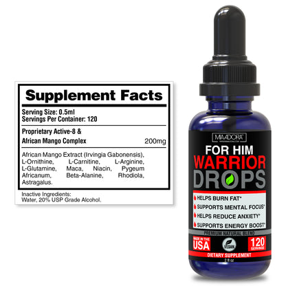 Men's Warrior Fat Burner Drops