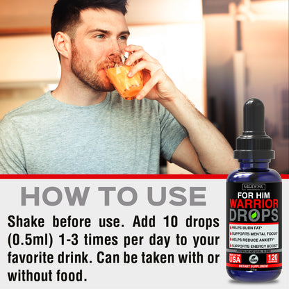 Men's Warrior Fat Burner Drops