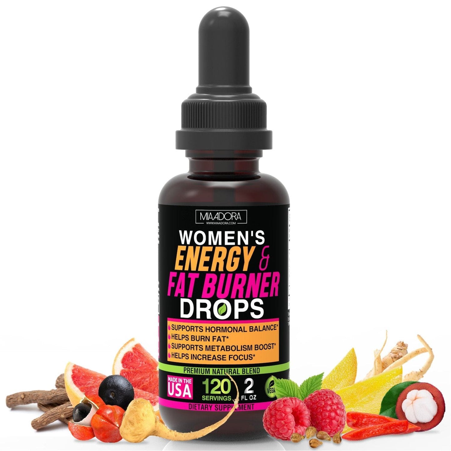 Energy and De-stress Drops Super Bundle [Ashwagandha Capsules, Fat Burner & Energy Drops]